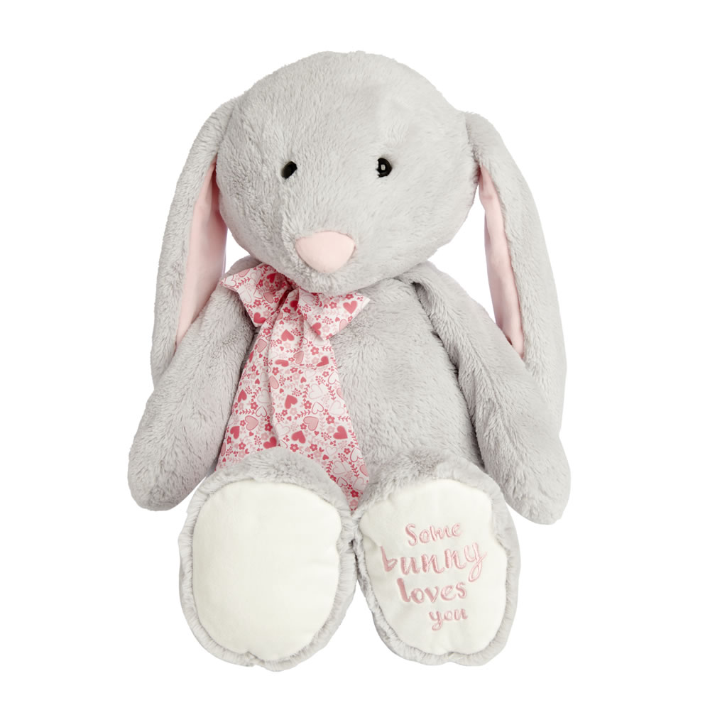 Wilko Love Bunny Rabbit Plush Image 1
