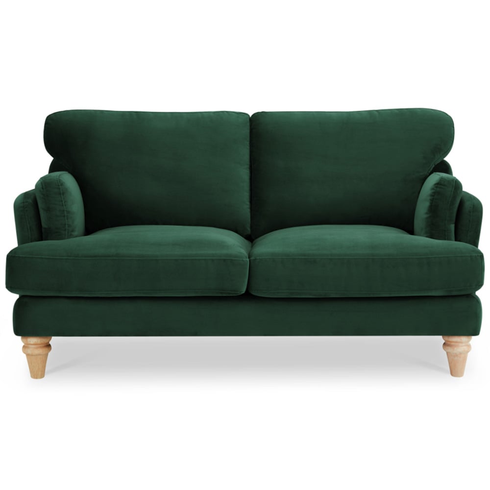 Home Detail Regent 2 Seater Dark Green Velvet Sofa Image 3