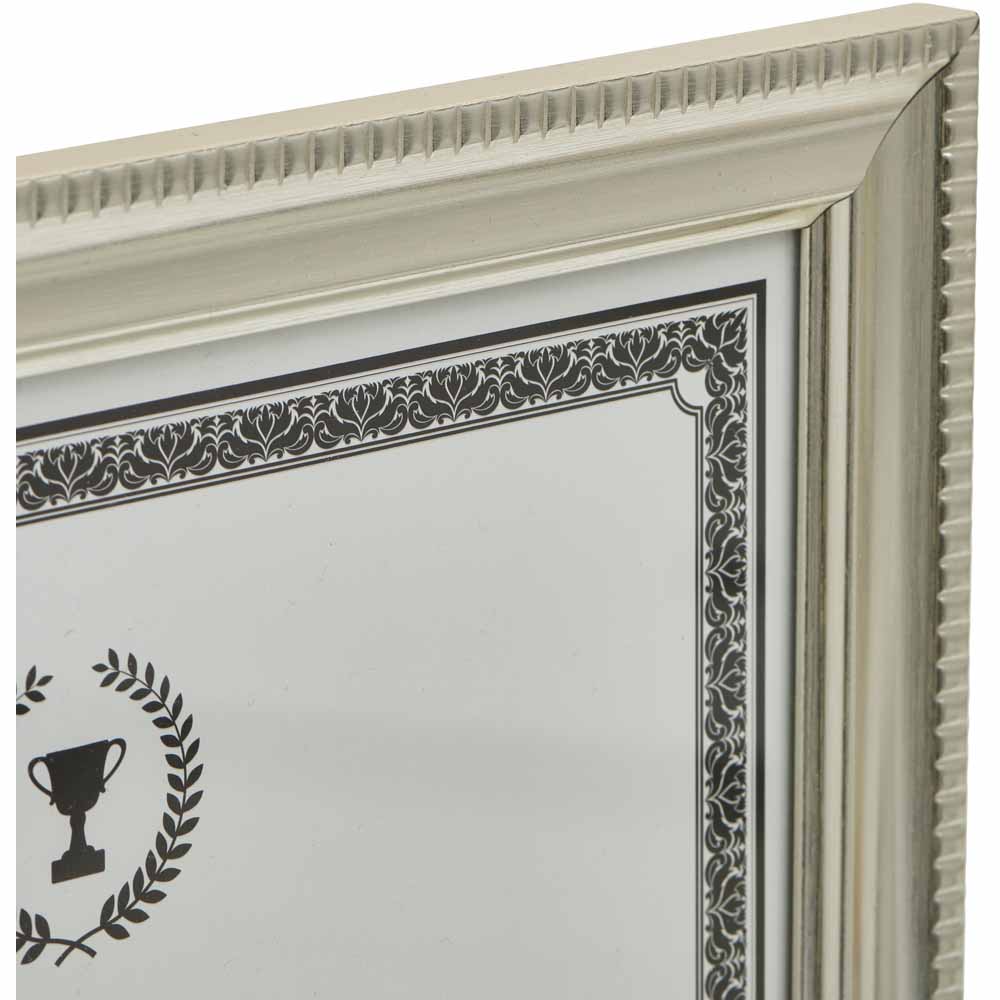 Wilko Silver Certificate Frame A4 Wilko