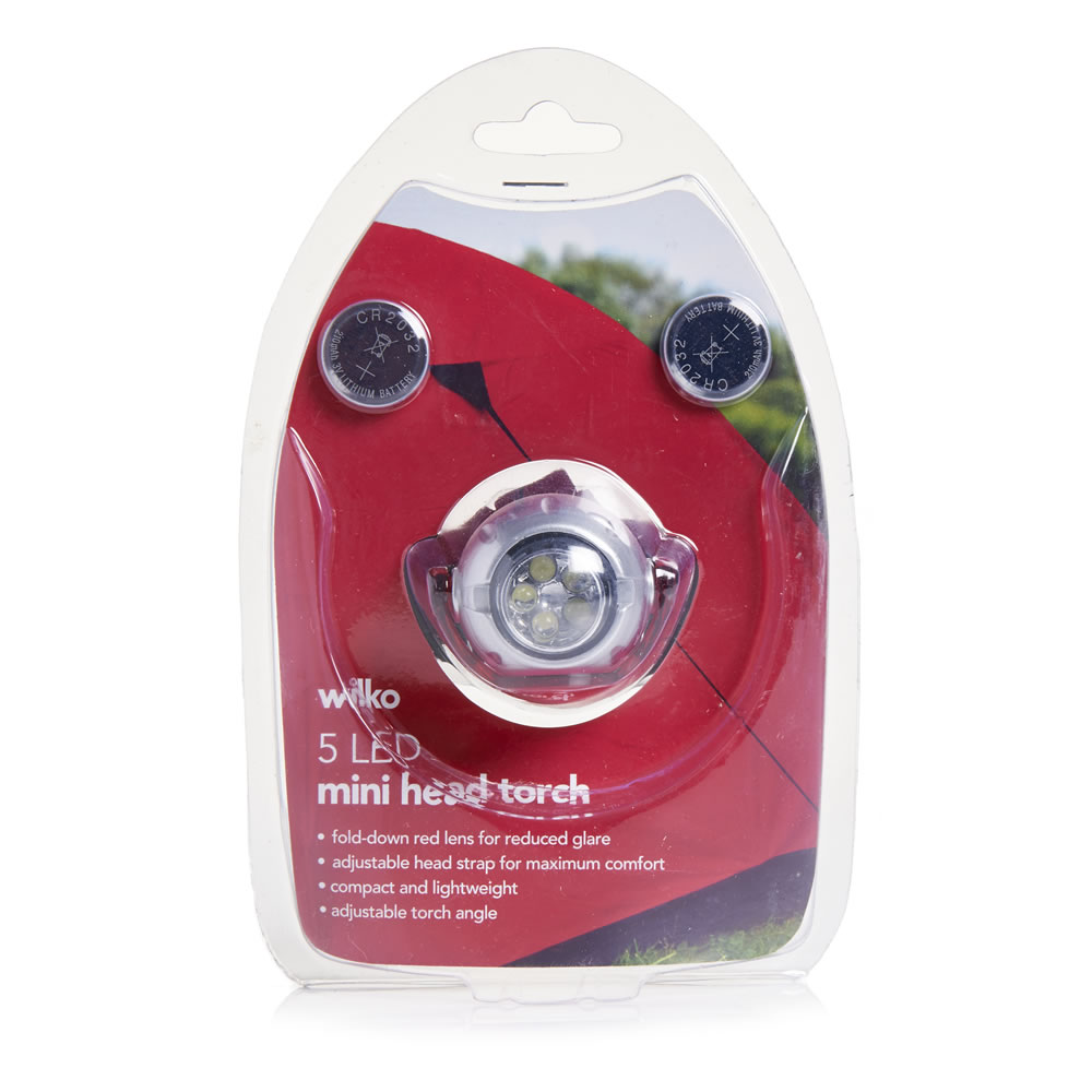 Wilko Head Torch 5 LED Wilko