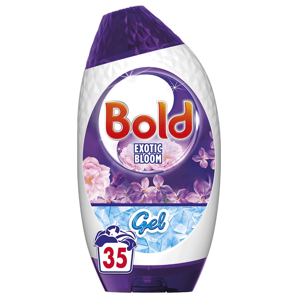 Bold 2 in 1 Exotic Bloom Washing Liquid Detergent Gel 35 Washes Case of 6 x 1.23L Image 2