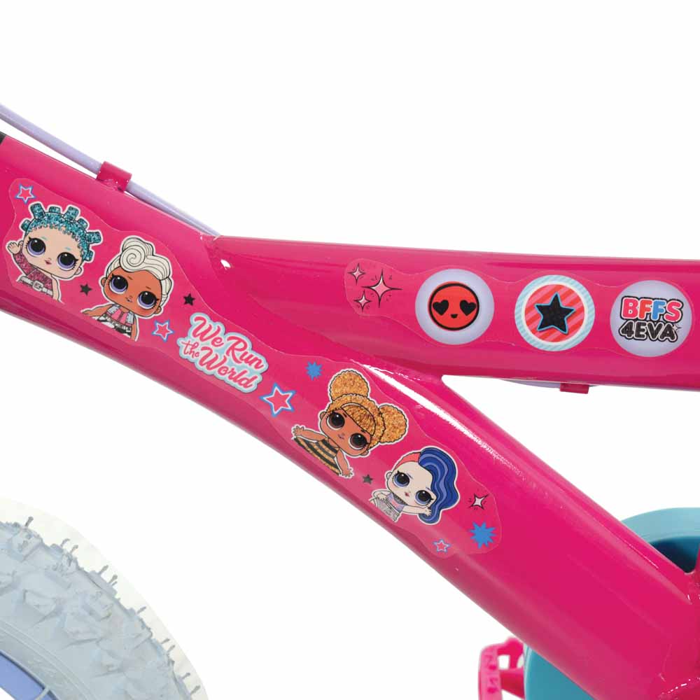 LOL Surprise 14 inch Pink and Blue Bike Image 5
