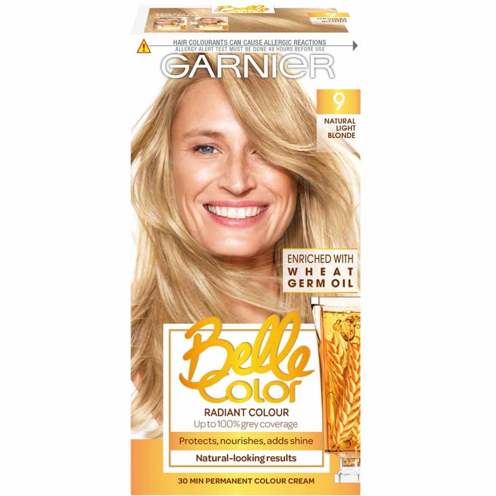 Garnier Belle Color 9 Natural Light Blonde Permanent Hair Dye Image 1