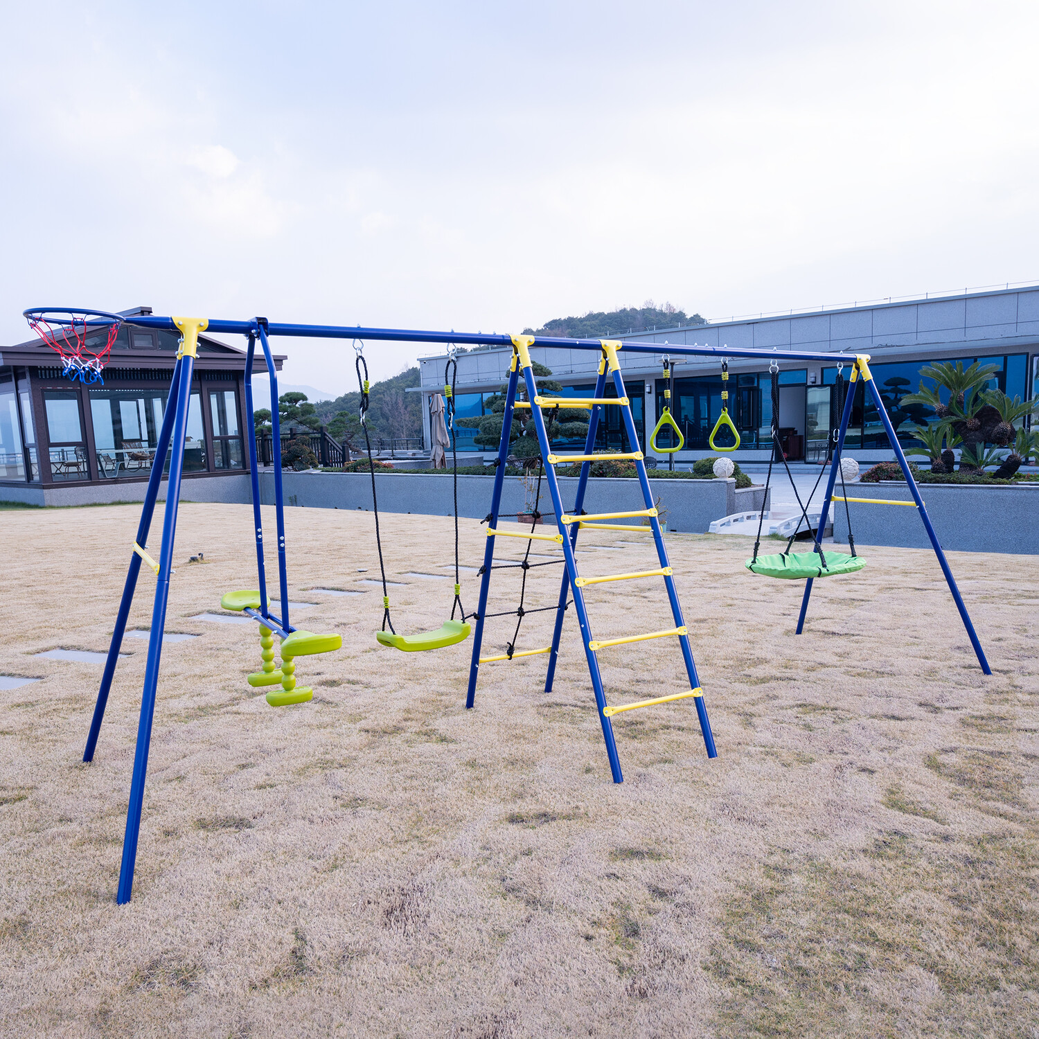 6-in-1 Swing Set Blue Image 2