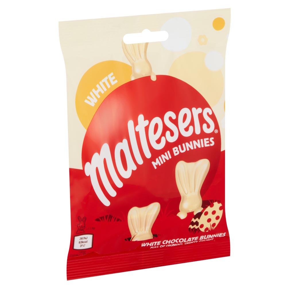 Maltesers White Mini Bunnies Bag 58g Wilko