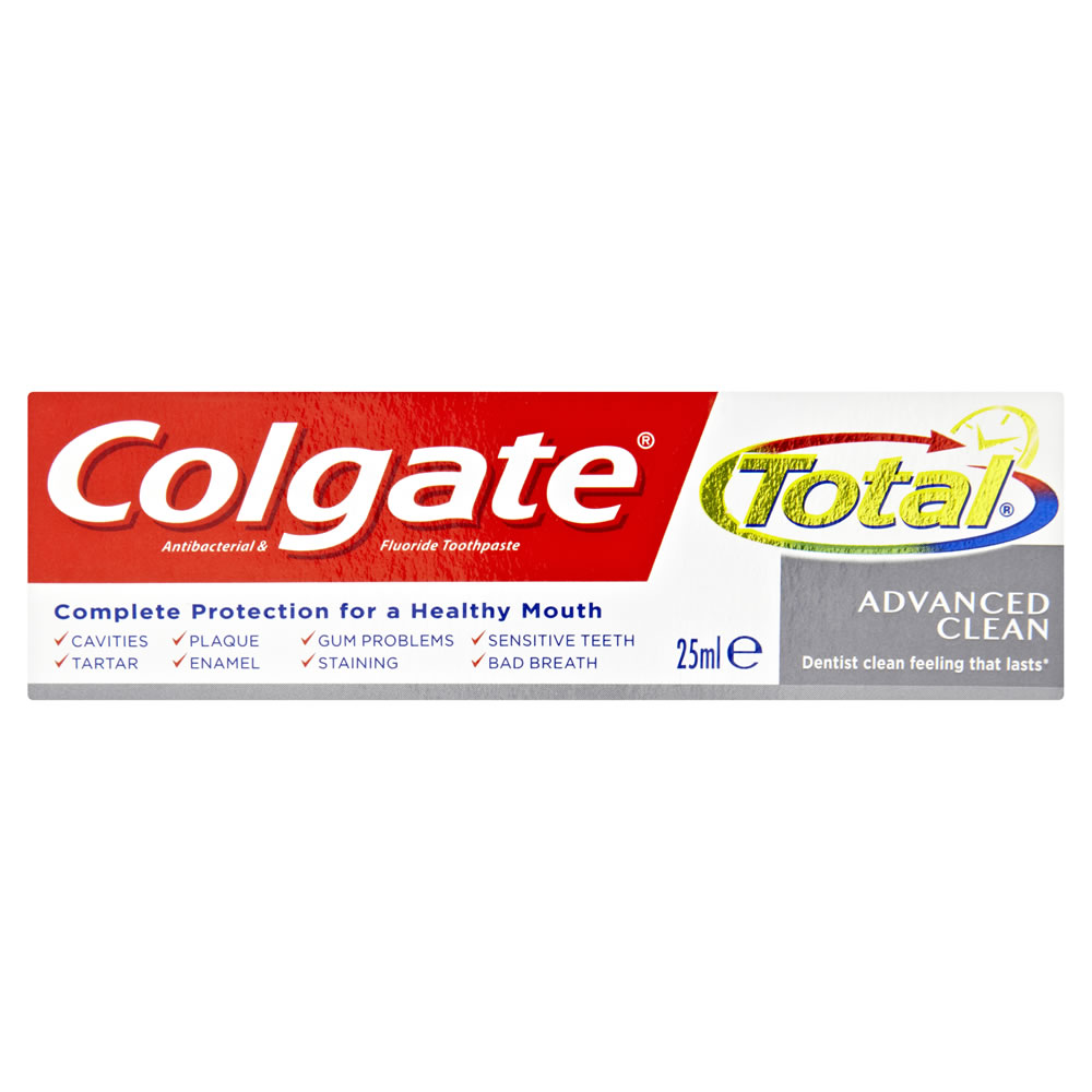 Colgate Total Advanced Clean Toothpaste 25ml Wilko