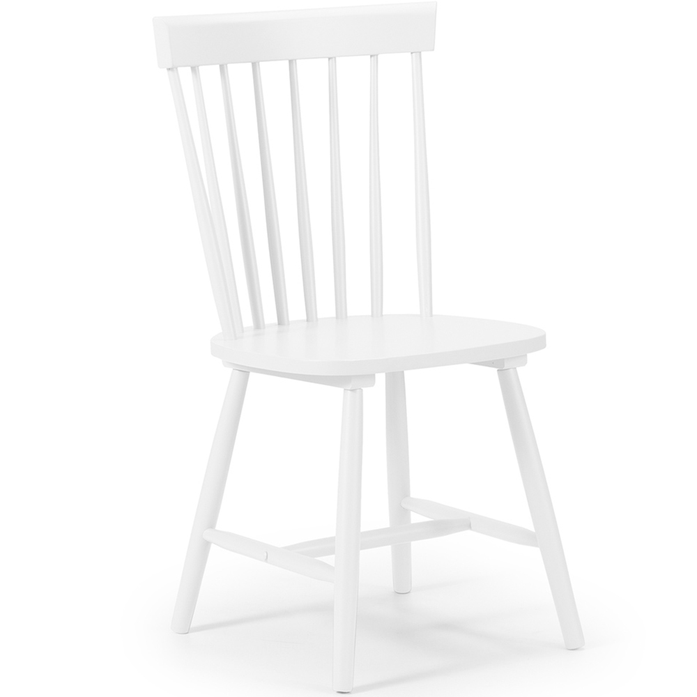 Julian Bowen Torino White Chairs Set of 4 Image 2
