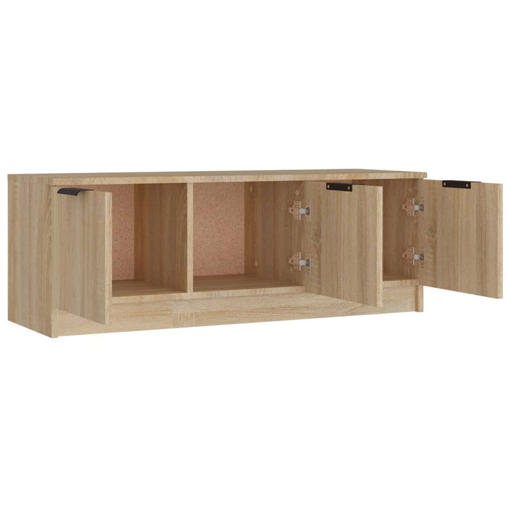 vidaXL 3 Door Sonoma Oak TV Cabinet Image 6