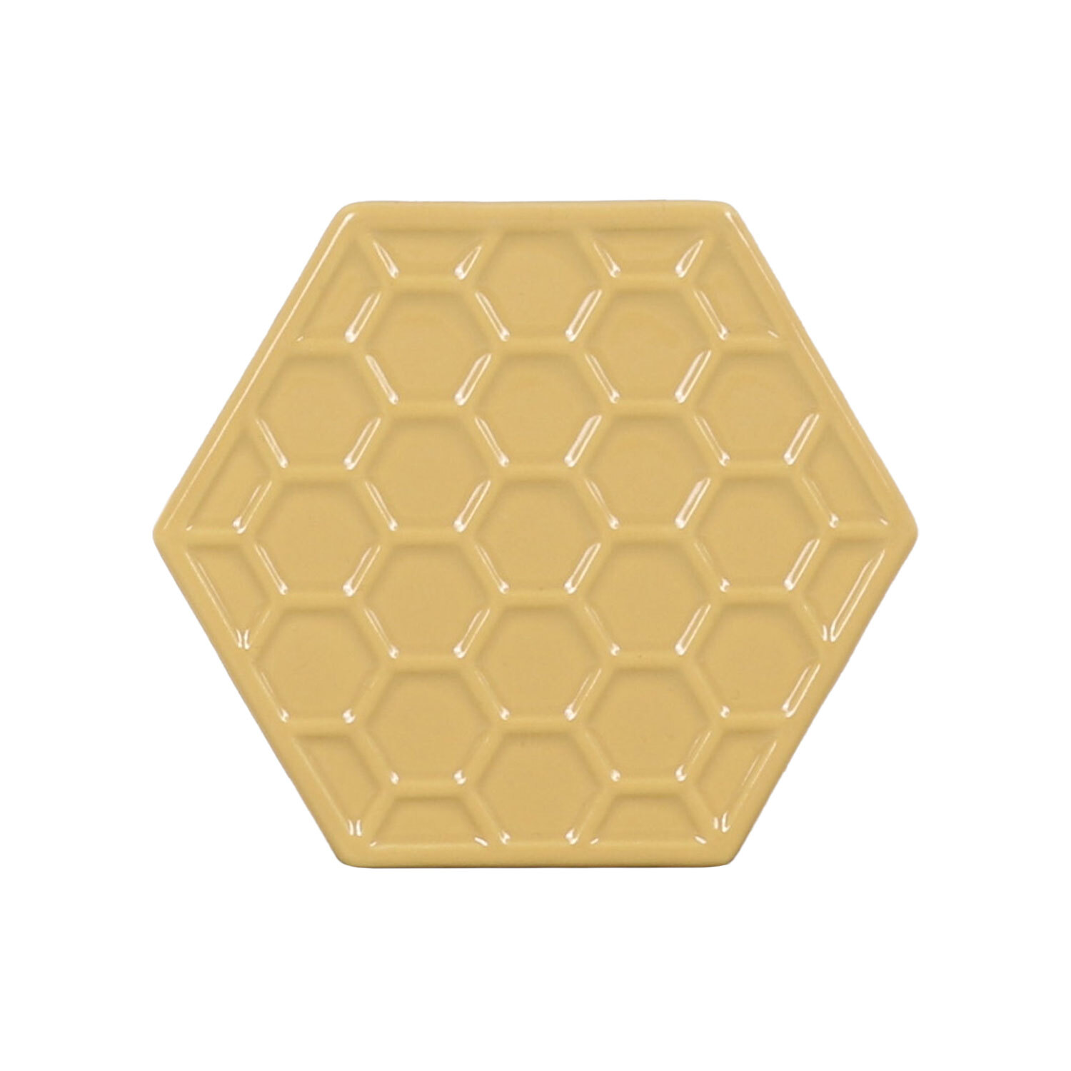 Honeycomb Hexagon Ceramic Coaster Image
