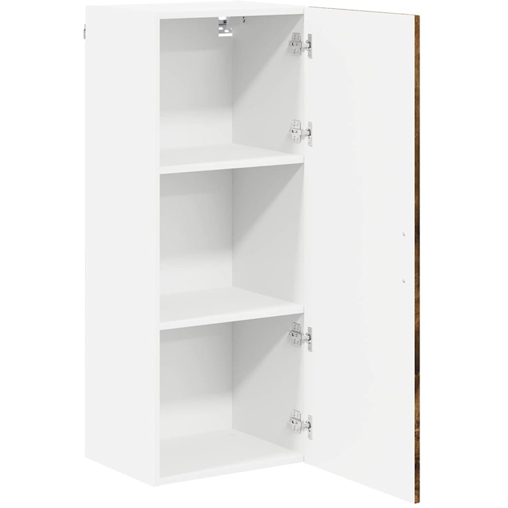 vidaXL Single Door Smoked Oak Kitchen Wall Cabinet Image 5