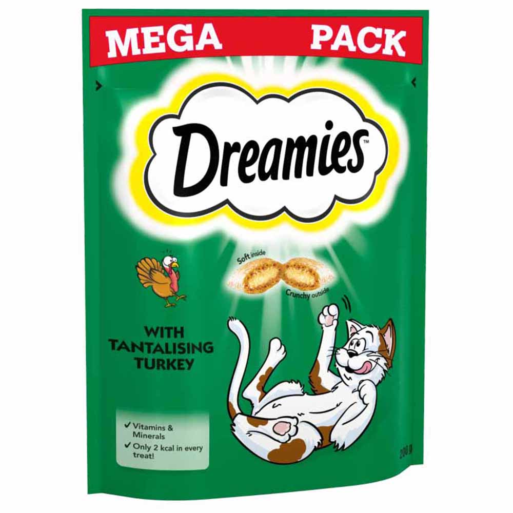 Dreamies Tantalising Turkey Cat Treats Mega Pack 200g Image 3