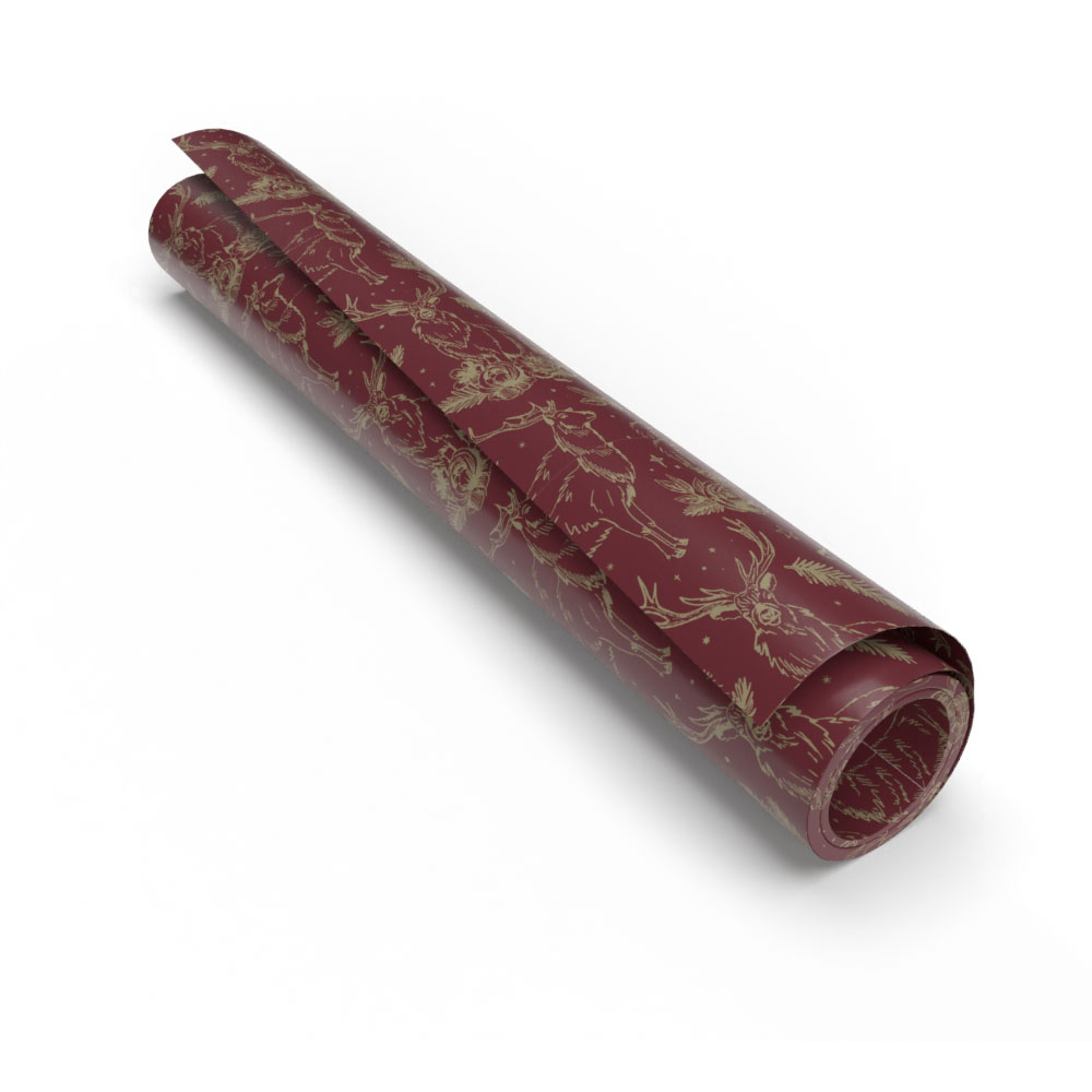 Wilko Majestic Bloom Stag Roll Wrap 4m Image 1