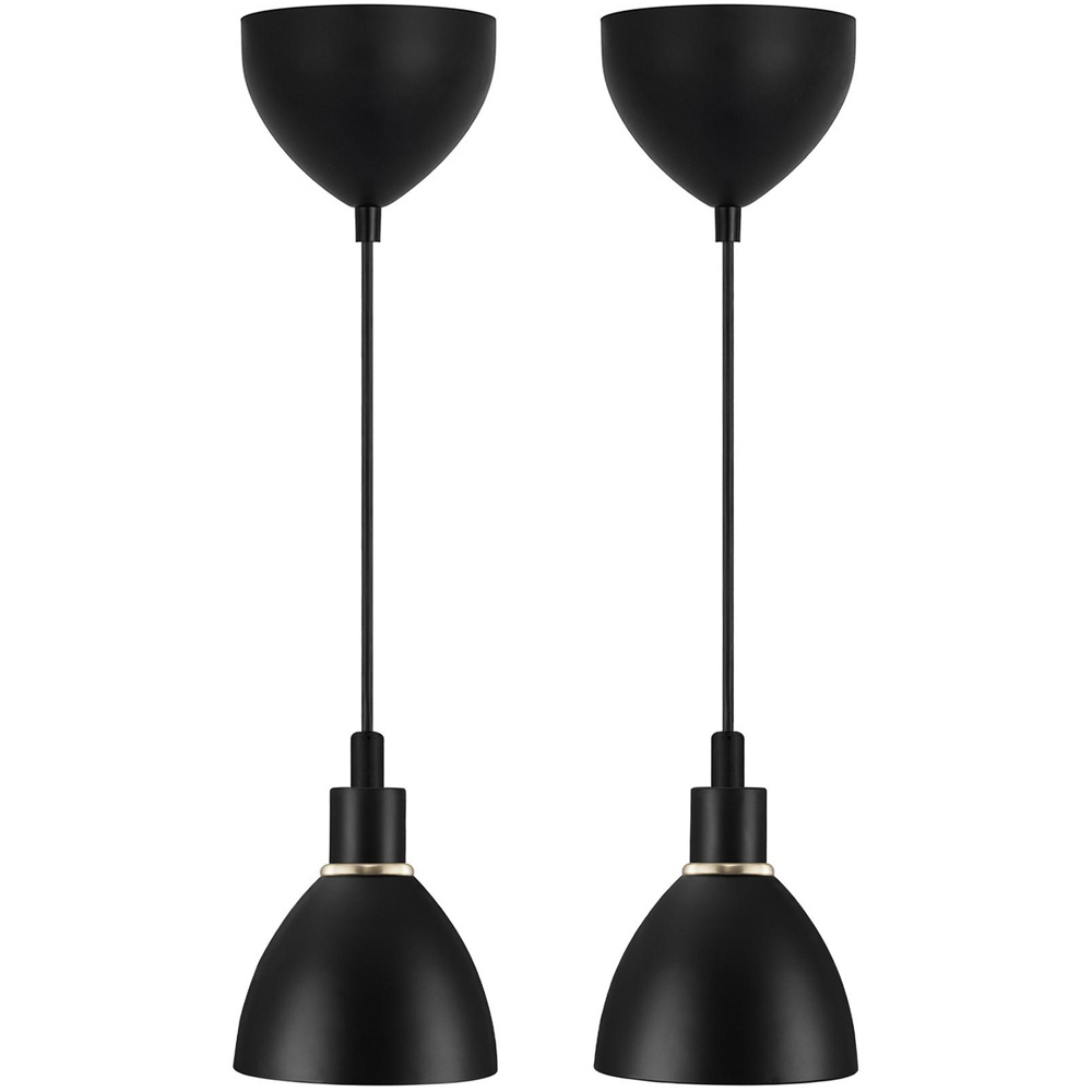 Nordlux Ray 2-Kit E14 Black Pendant Light Image 1