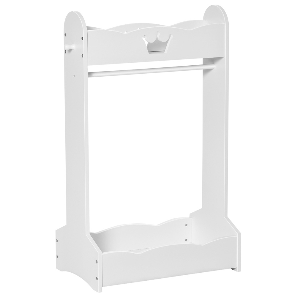 HOMCOM Kids White Clothes Hanger Image 1