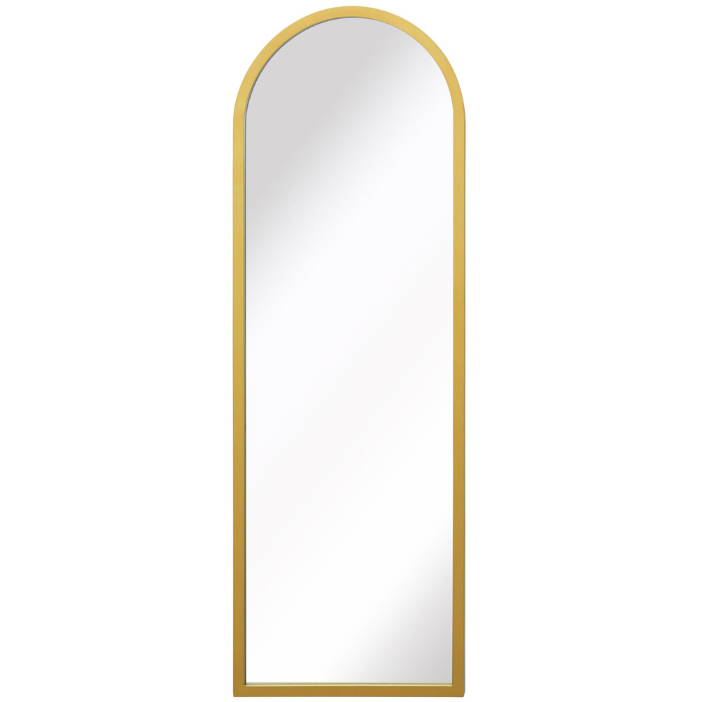 MirrorOutlet The Arcus Gold Framed Arched Garden Wall Mirror 120 x 40cm Image 1