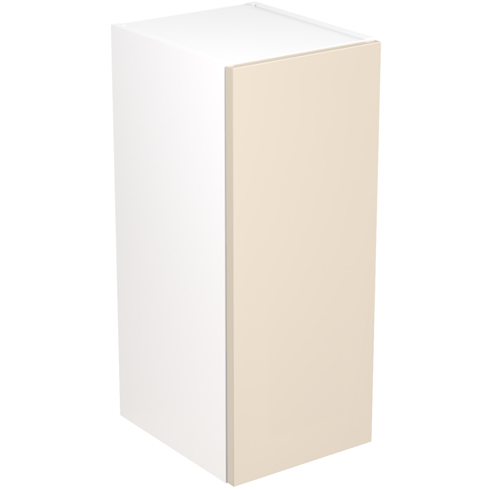 Kitchen Kit Slab Gloss Cashmere Flatpack Wall Kitchen Cabinet 300mm Image 1