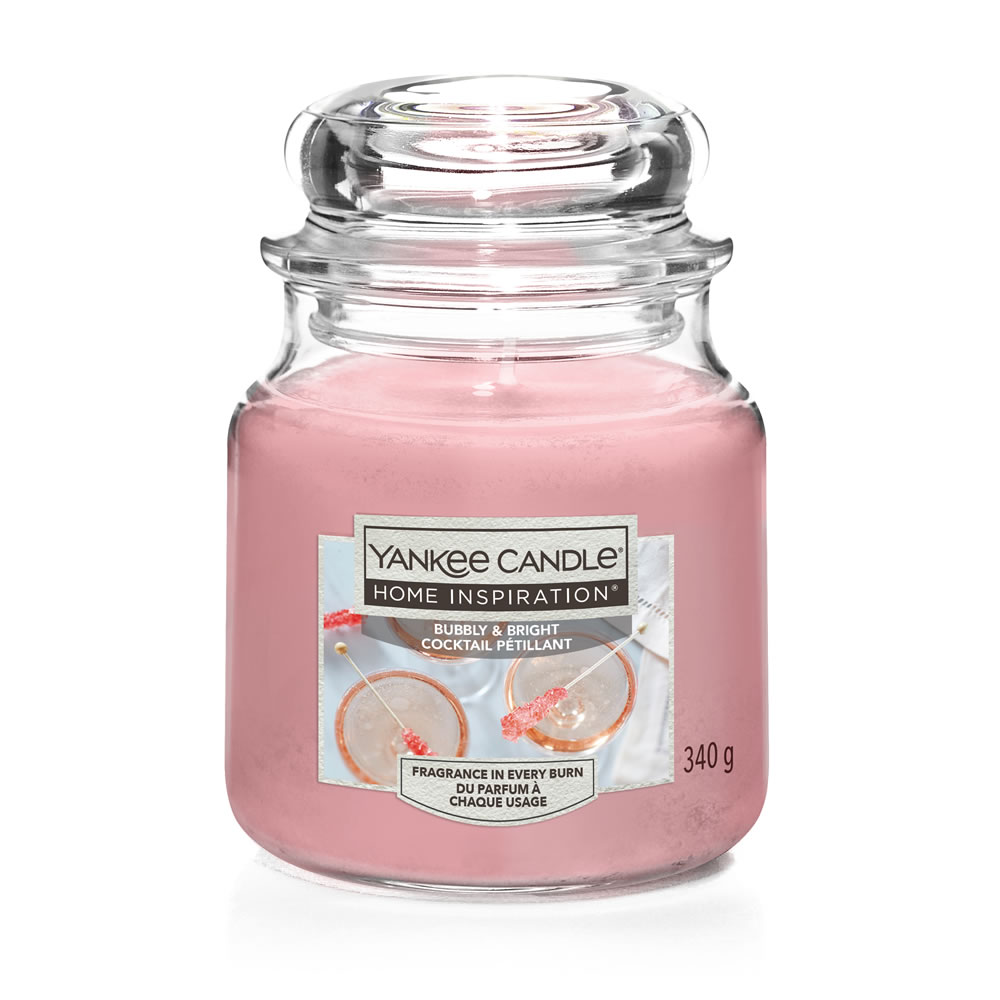 Yankee Candle Home Inspiration Bubbly and Bright Medium Jar Wilko