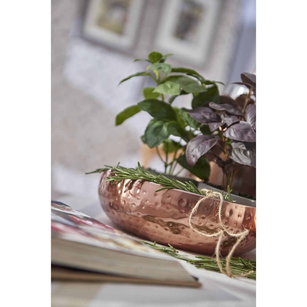 Wilko Copper Effect Fruit Bowl Wilko