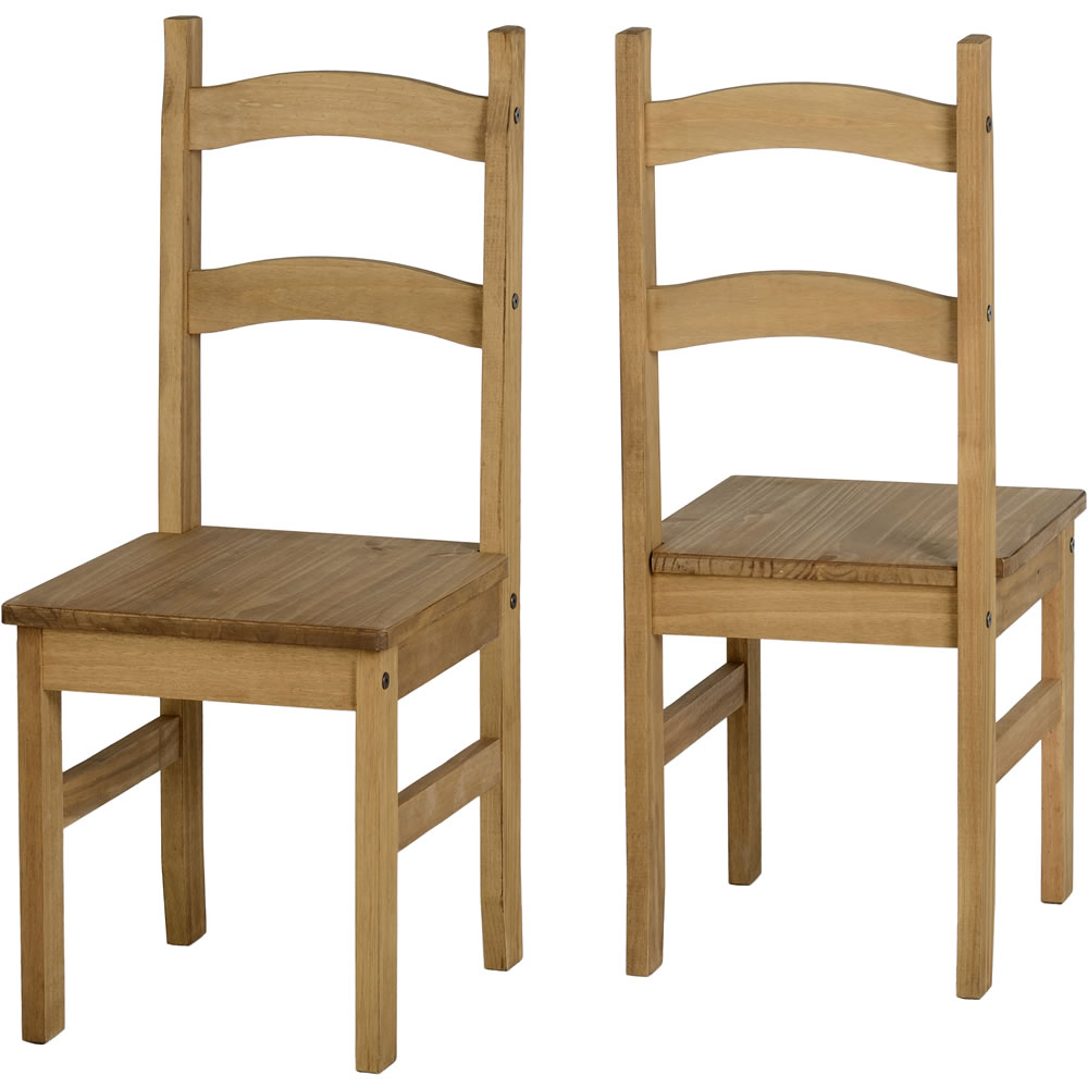 Set of 2 Budget Mexican Dining Chairs Image 1
