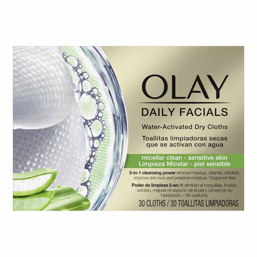 Olay Daily Facials Sensitive Wipes Wilko