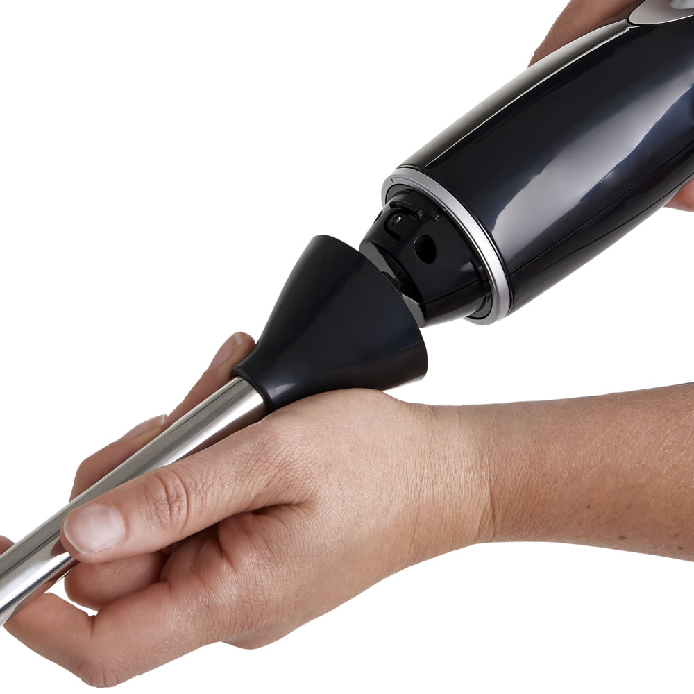 Wilko Black 4 Piece Hand Blender Set Wilko