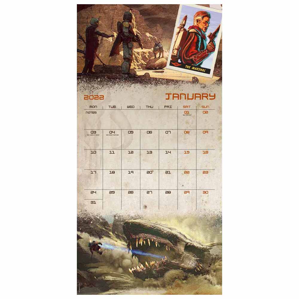 The Mandalorian 2022 Square Calendar Image 1