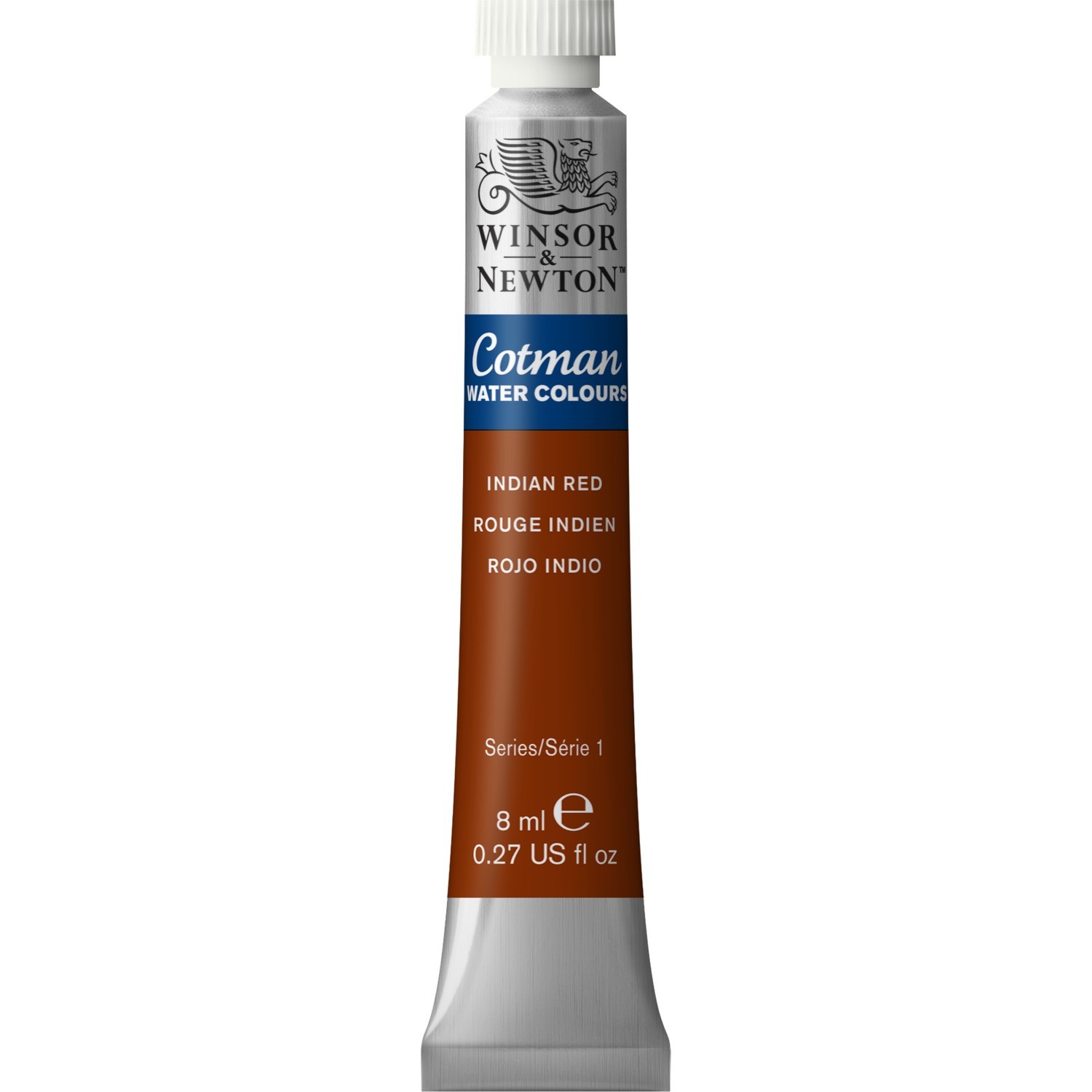 Winsor and Newton Cotman Indian Red Watercolour Paint 8ml Image 1