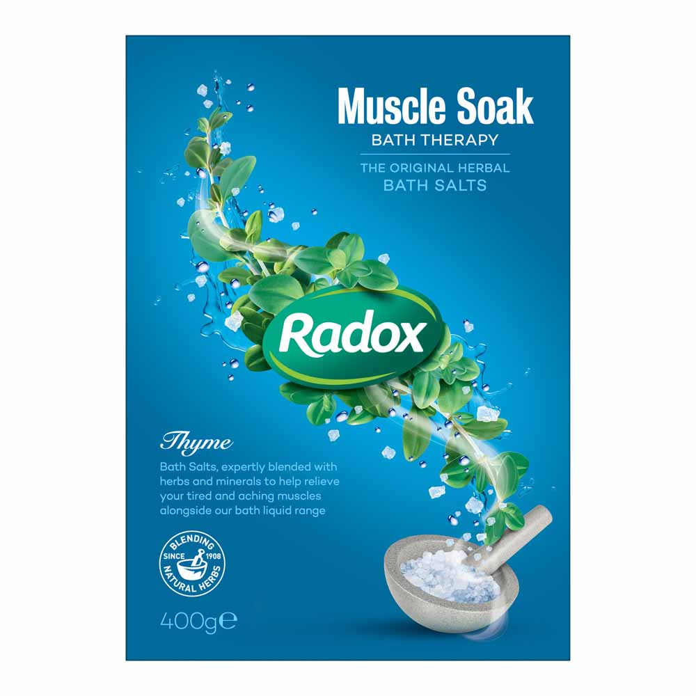 Radox Muscle Soak Herbal Bath Salts 400g Image 1