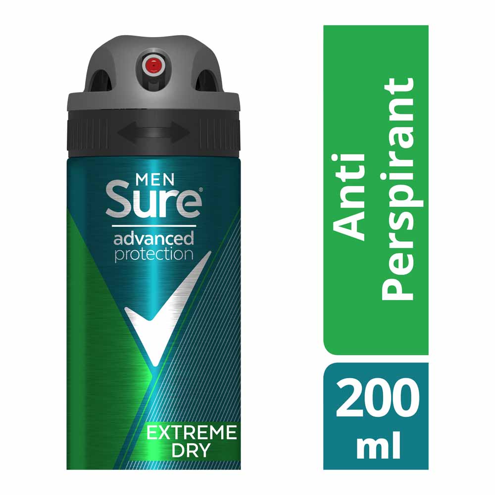 Sure For Men Antiperspirant Extreme Dry Ant UK 200ml Image 1