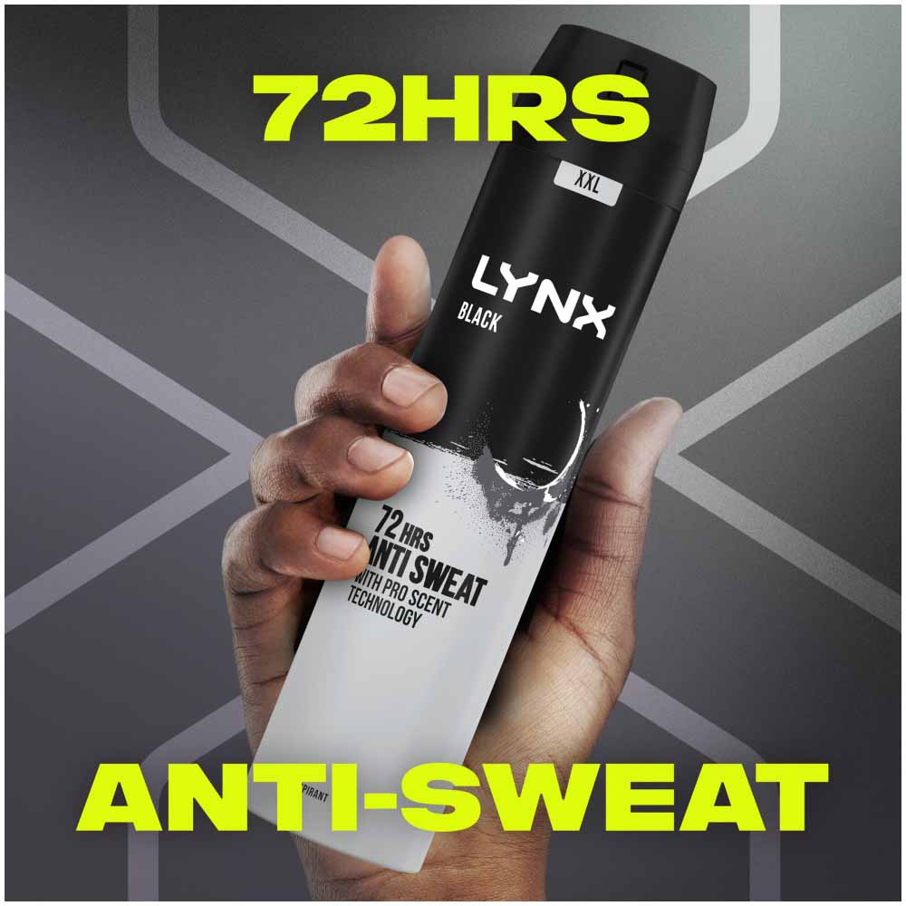 Lynx XXL Black 48 Hour Dry Anti Perspirant 250ml Image 7