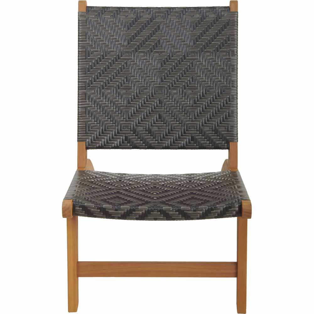Wilko Eucalyptus And Woven Easy Chair Image 2