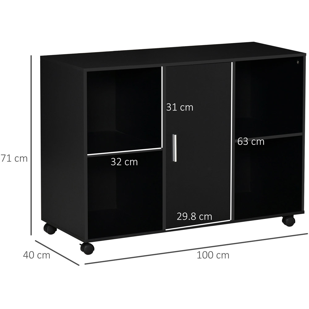 Vinsetto Mobile Printer Stand Cabinet Image 7