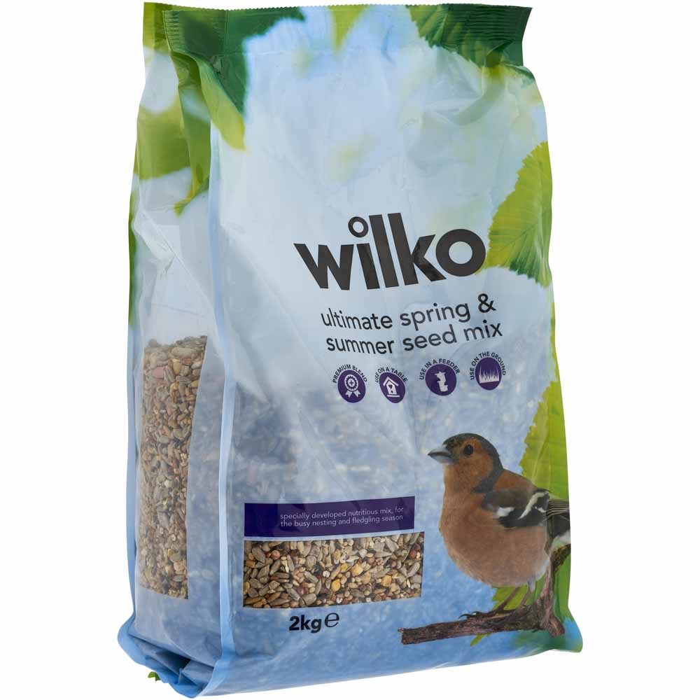 Wilko Wild Bird Spring and Summer Seed Mix Case of 6 x 2kg Image 3