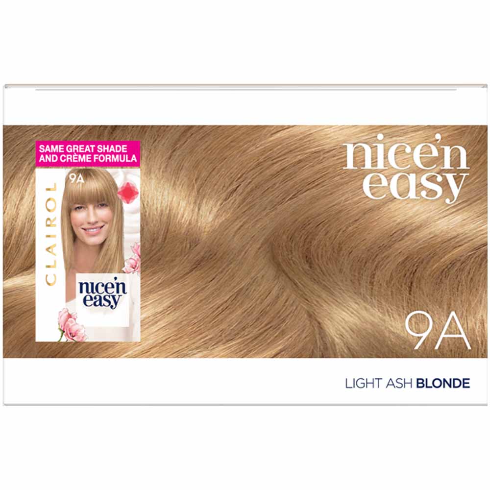 Clairol Nice'n Easy Light Ash Blonde 9A Permanent Hair Dye Image 3