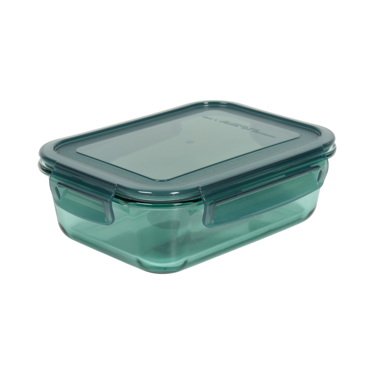 Glass Crisper with Plastic Lid Green Image 4