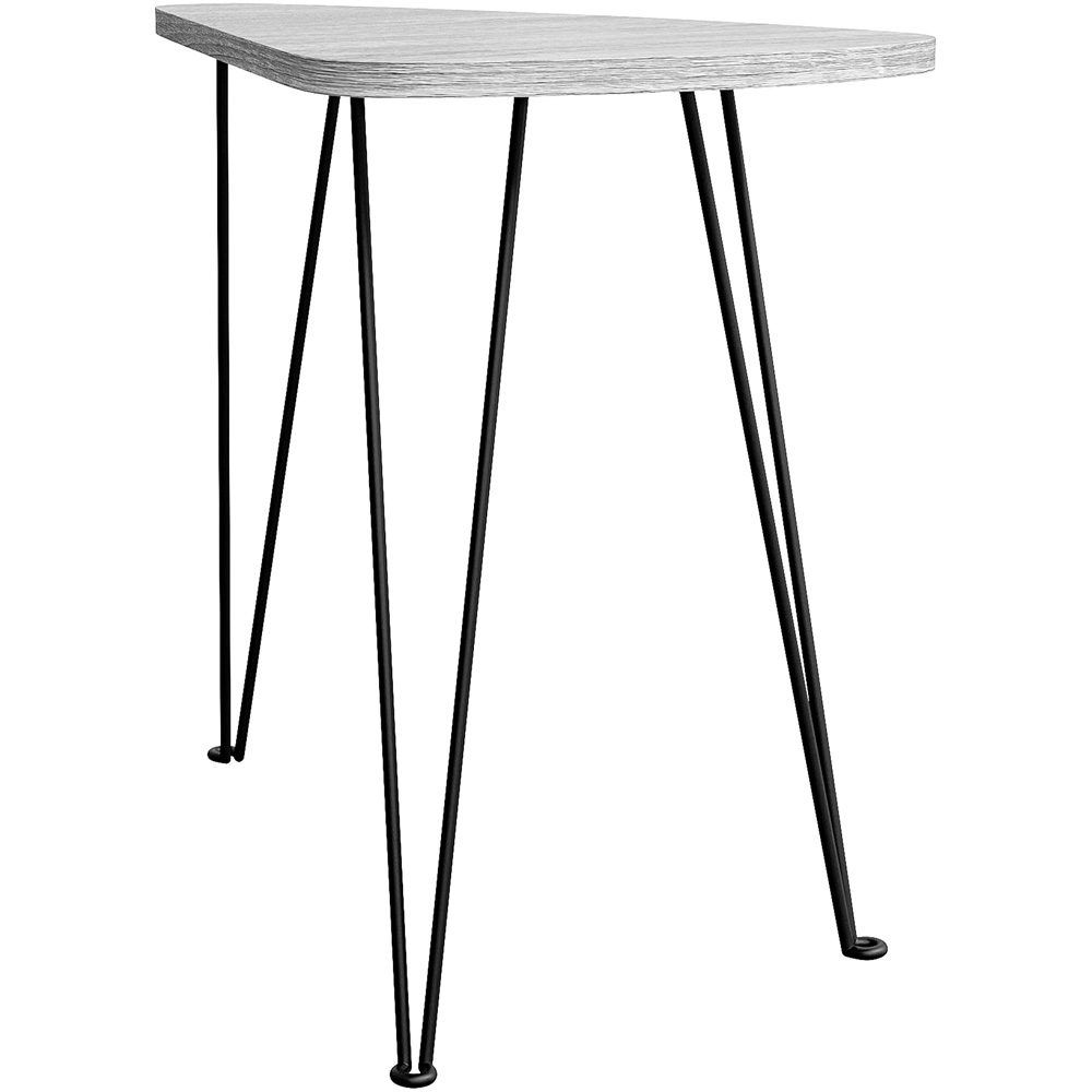Vida Designs Brooklyn Grey Nest of Oval Tables Set of 2 Image 5