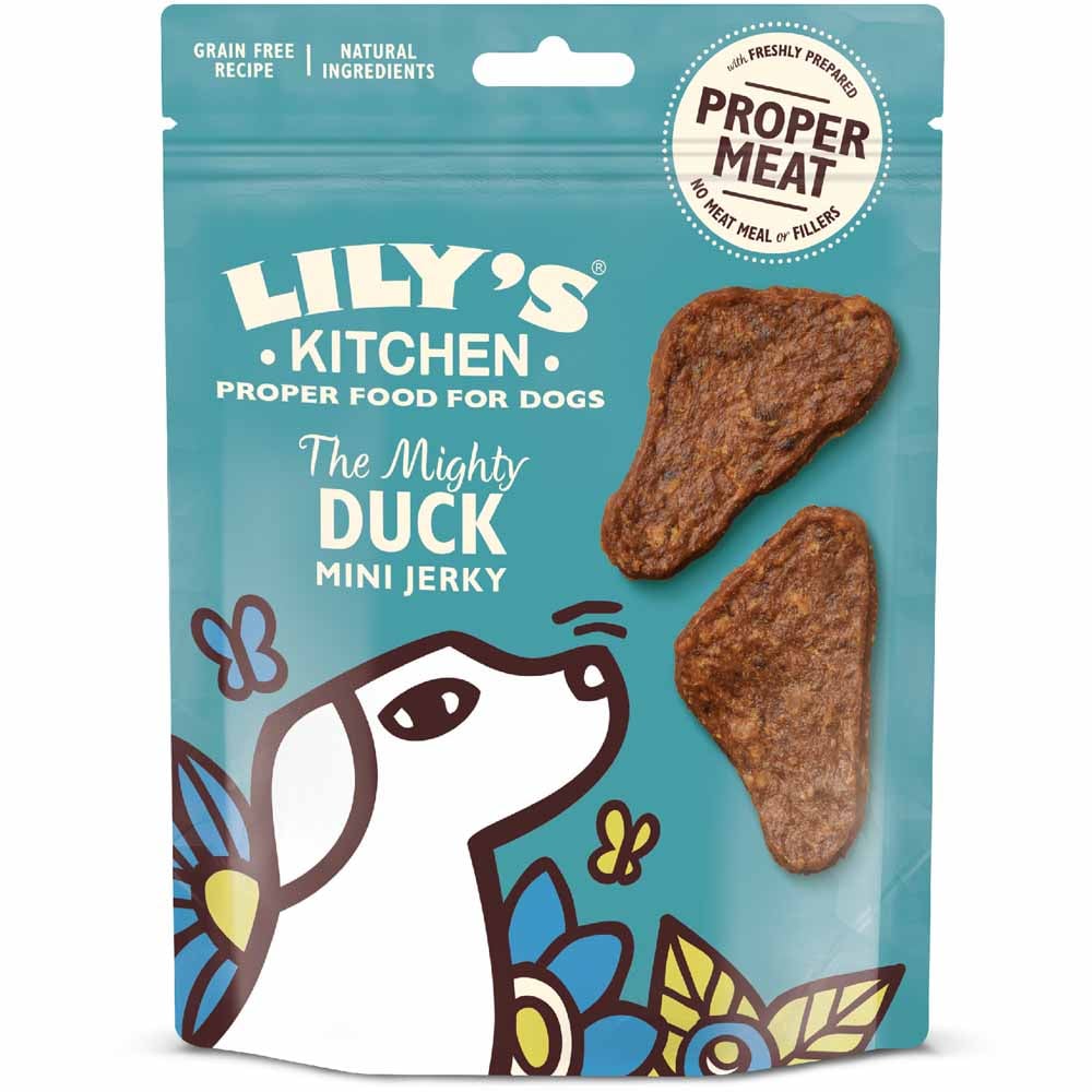 Lily's Kitchen Duck Mini Jerky Dog Treats Case of 8 x 70g Image 2