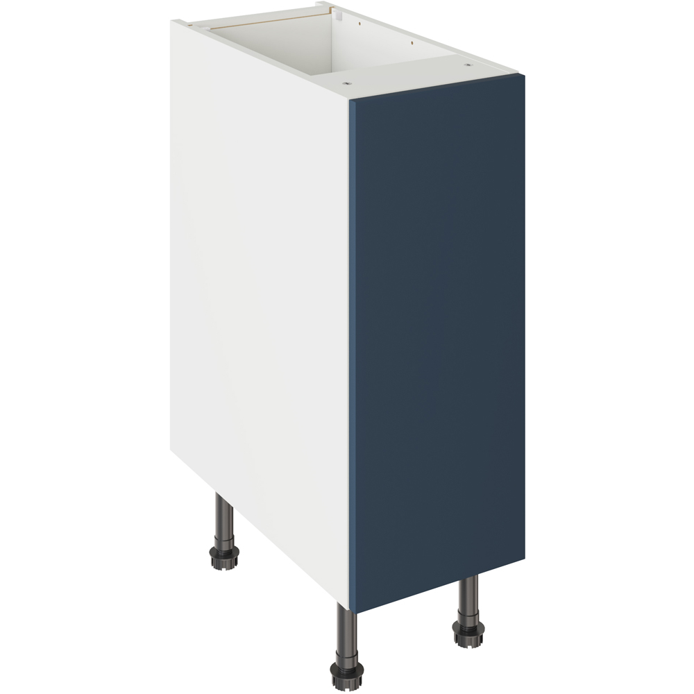 Kitchen Kit Slab Supermatt Blue Base Kitchen Cabinet Flatpack 300mm Image 1
