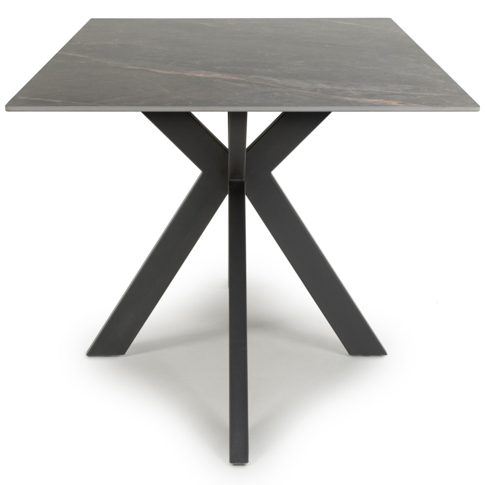 Shankar Verona 6 Seater Grey Marble Ceramic Dining Table Image 4