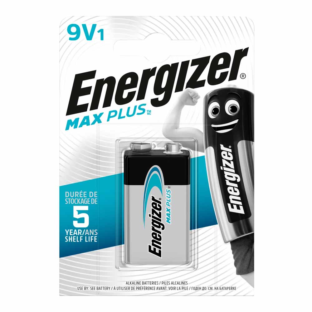 Energizer MaxPlus Single 9V Batteries Image 1