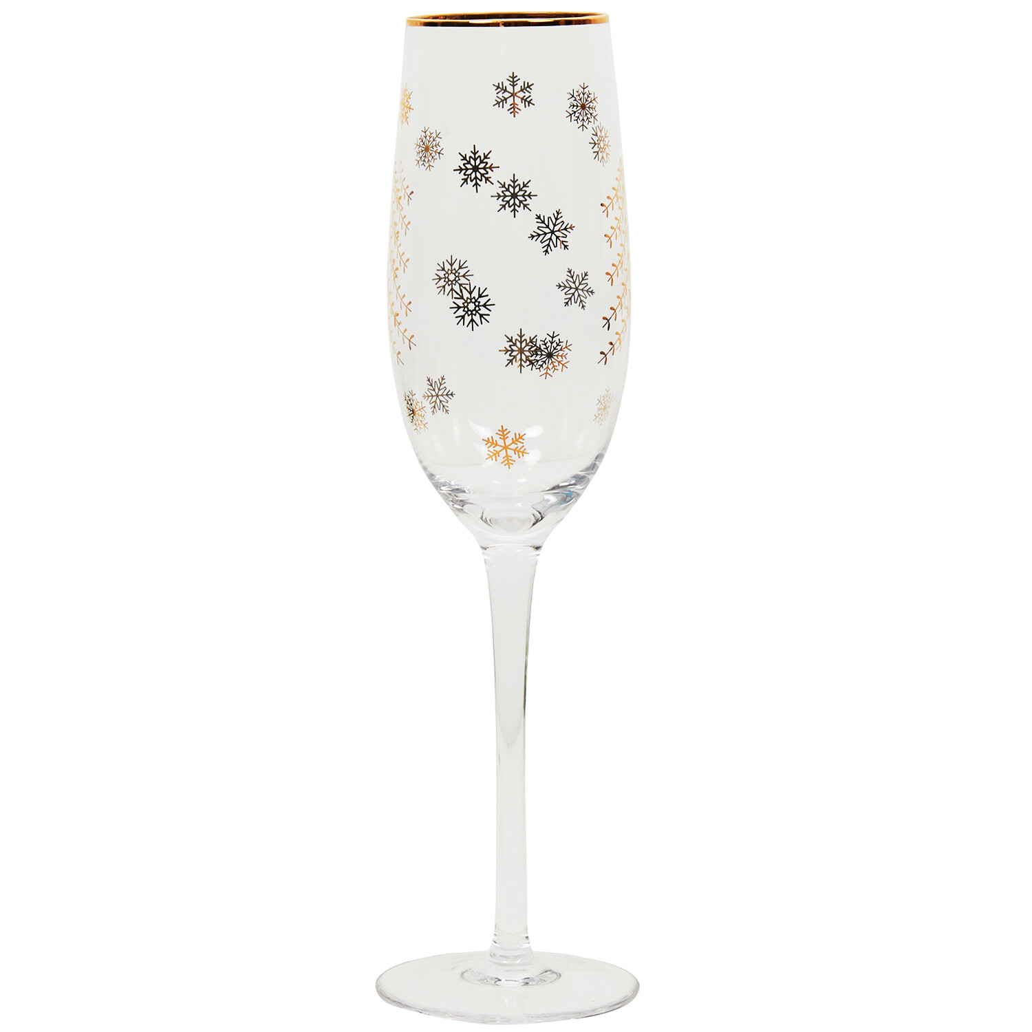 Christmas Tree Champagne Flute 250ml - Gold Image 2