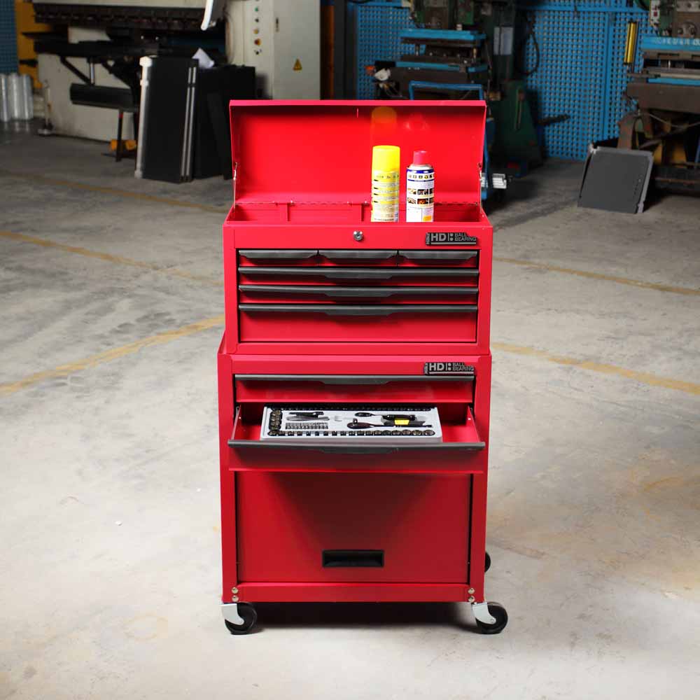 Hilka Heavy Duty 8 Drawer BBS Tool Chest and Cabinet Set Image 9