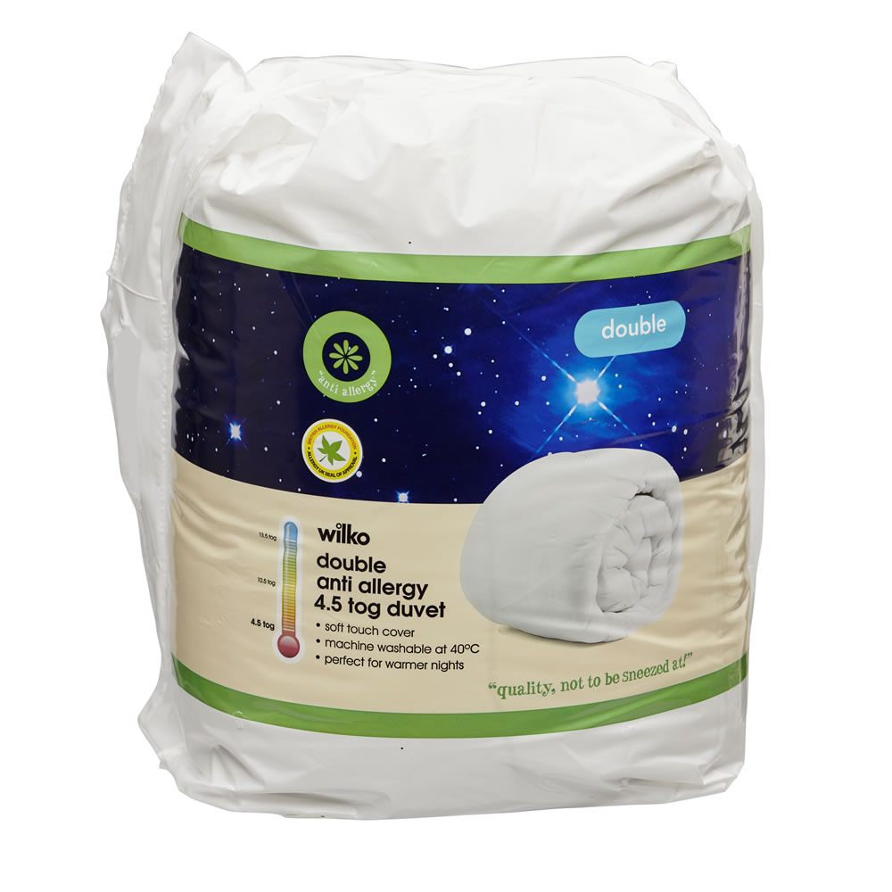Wilko Anti Allergy 4.5 Tog Double Duvet Wilko