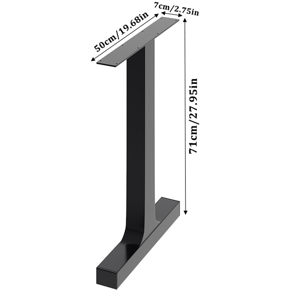 Living and Home Metal Furniture Leg 71cm 2 Pack Image 9