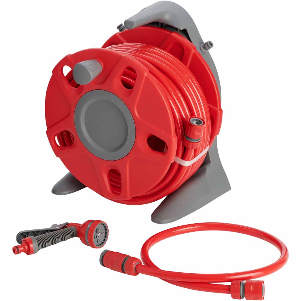 Wilko Hose Reel and Accessory Kit 20m Wilko