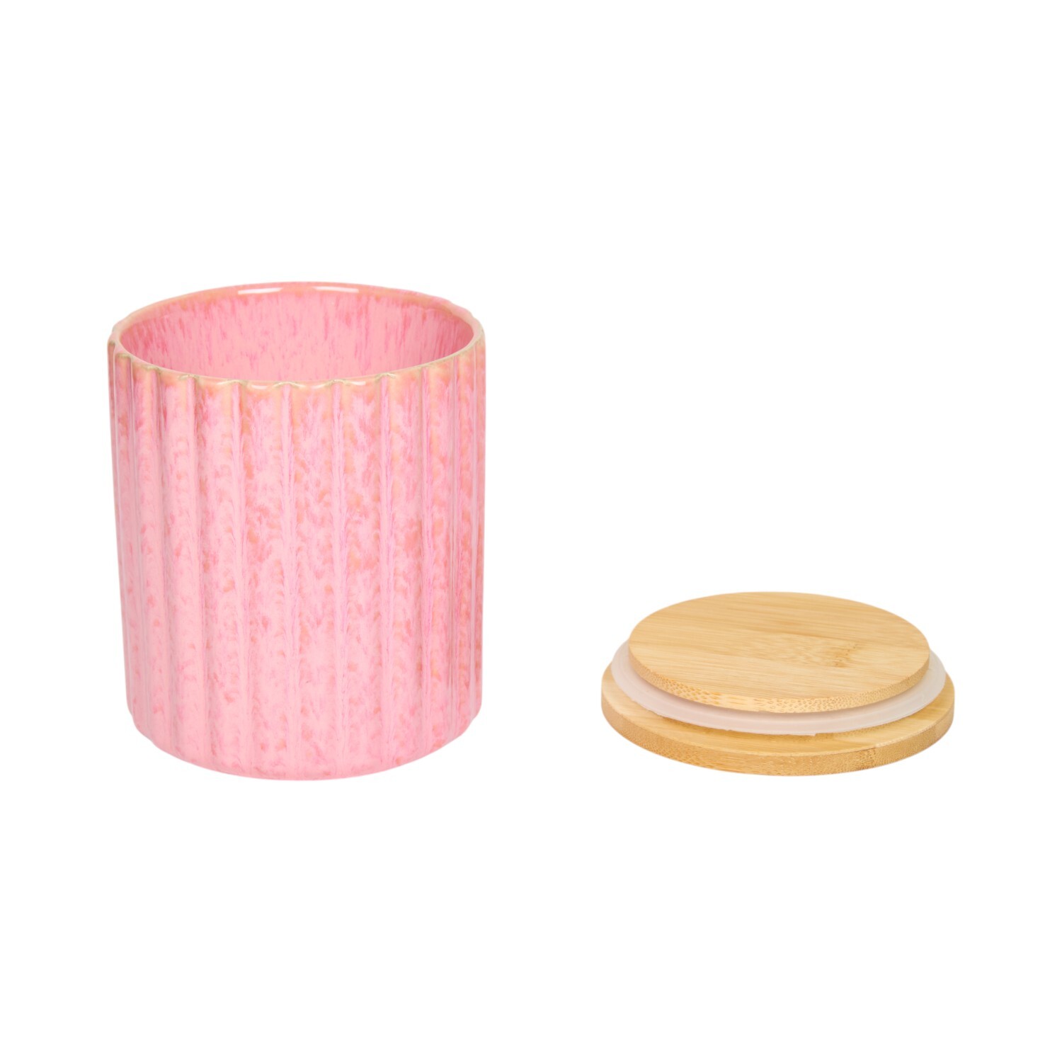 Bora Bora Reactive Glaze CanisterPink Image 3