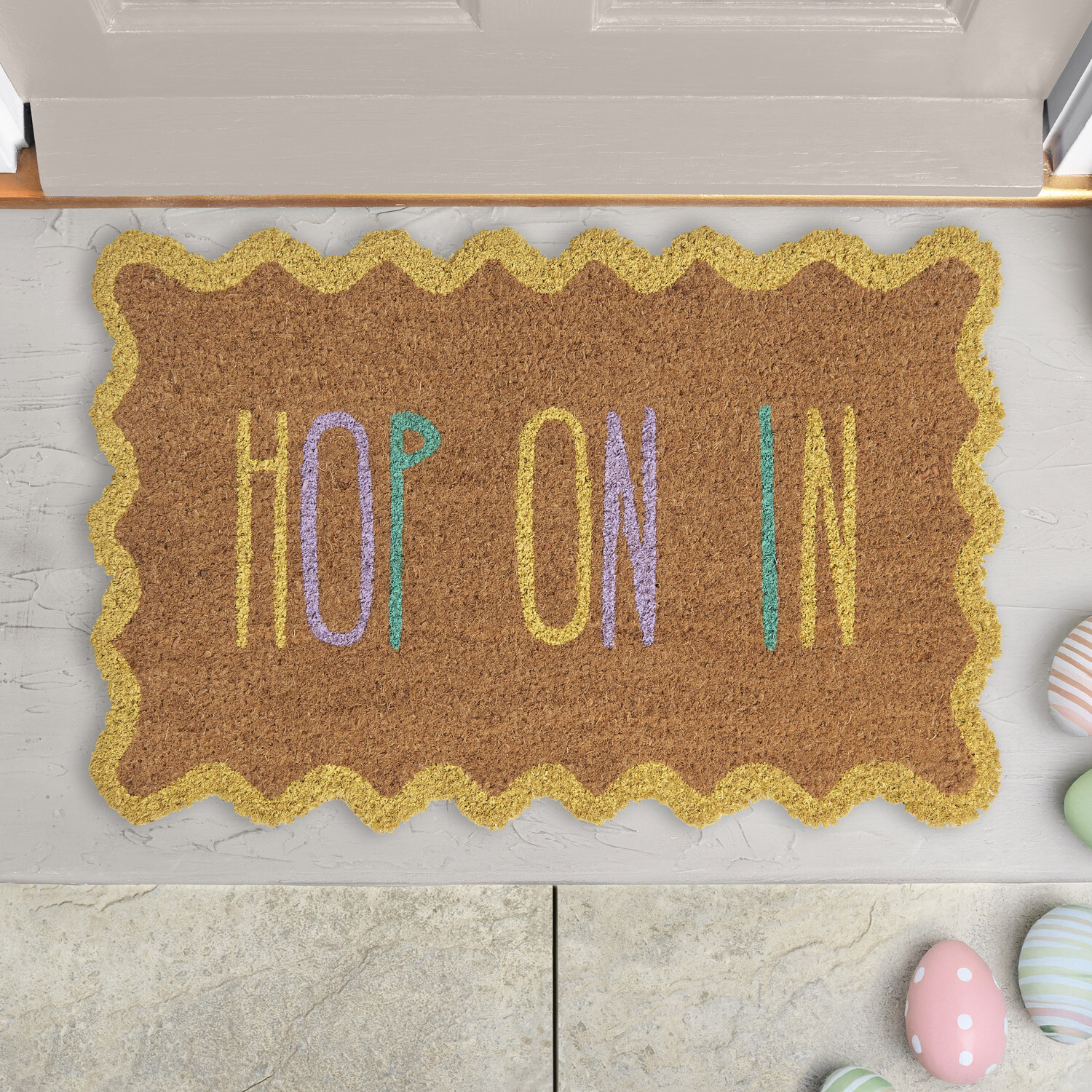 Easter Printed Coir Doormat Image 2