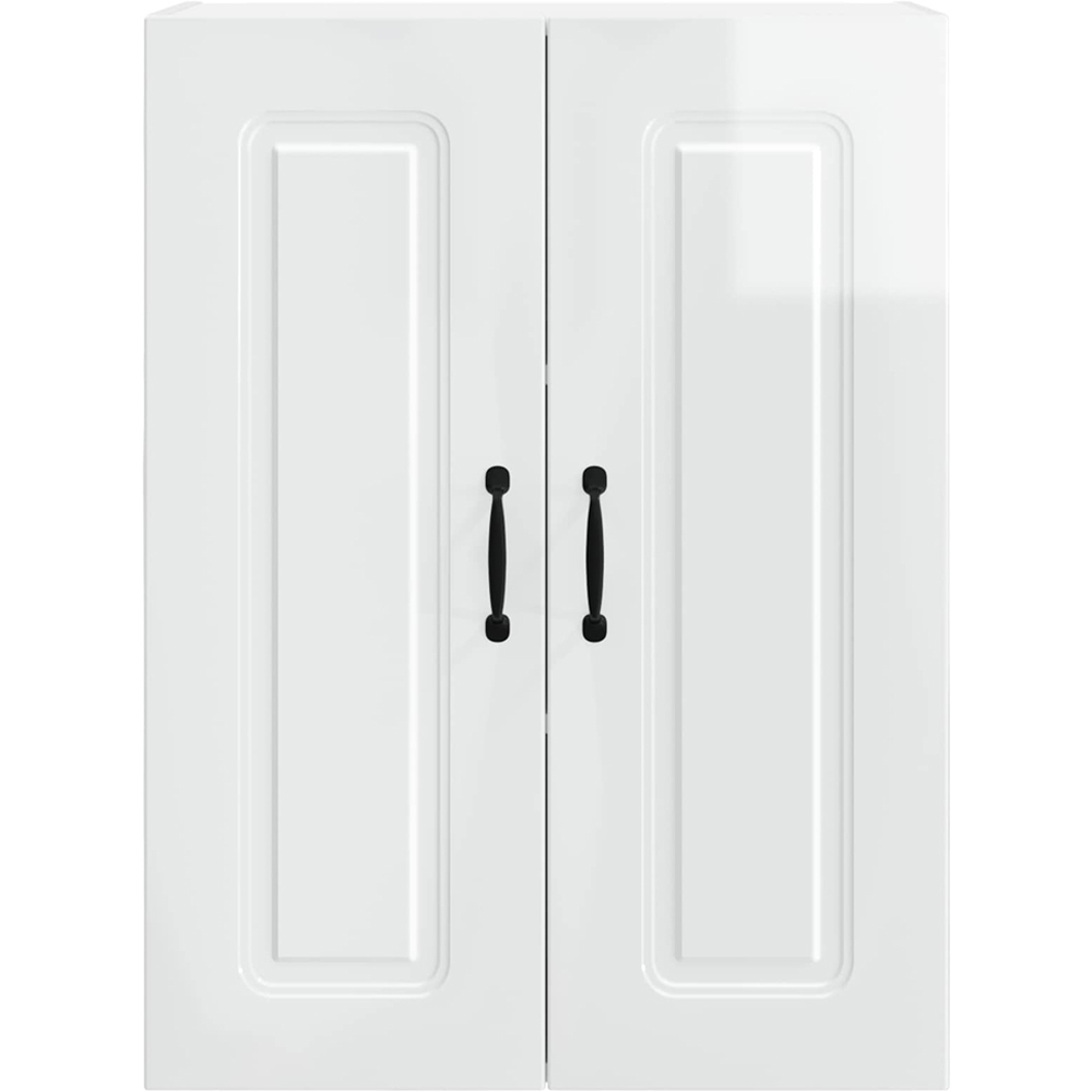vidaXL Kalmar 2 Door High Gloss White Wall Kitchen Cabinet Image 4