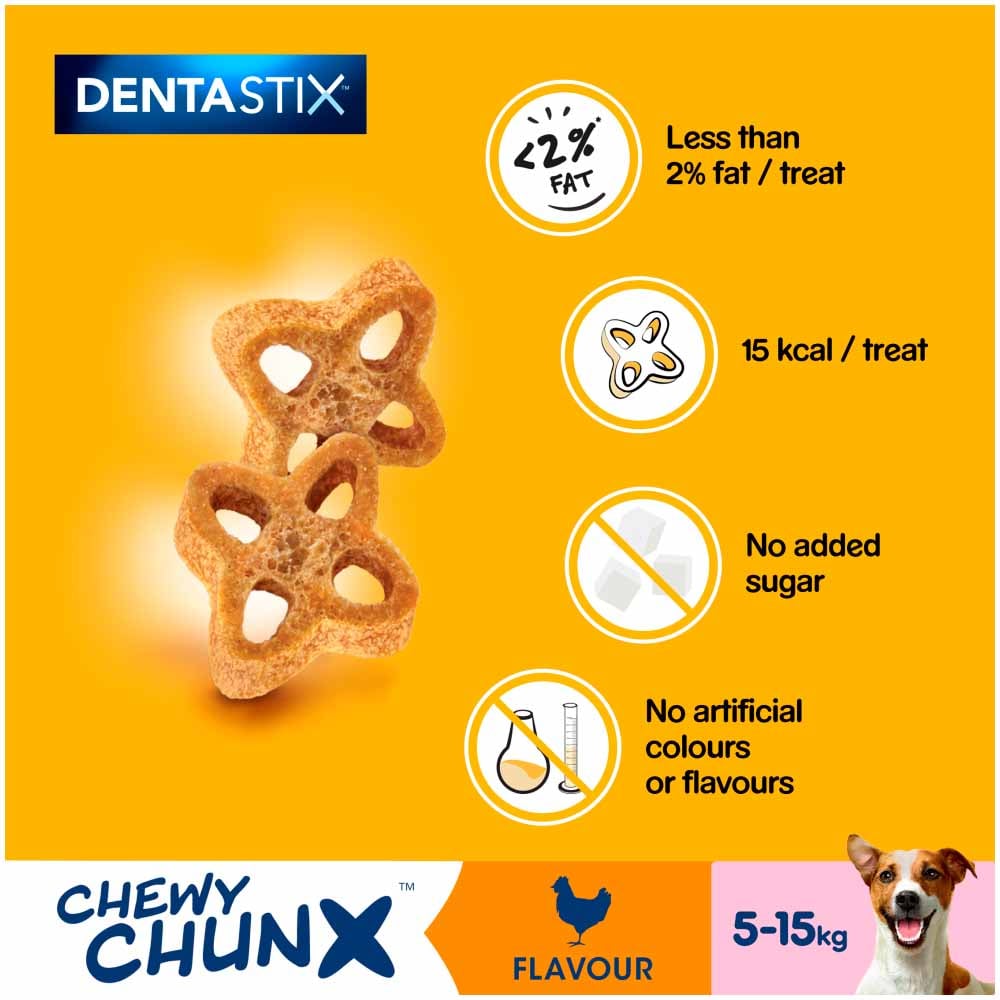 Pedigree Dentastix Chicken Mini Chewy Chunx Case of 5 x 68g Image 7