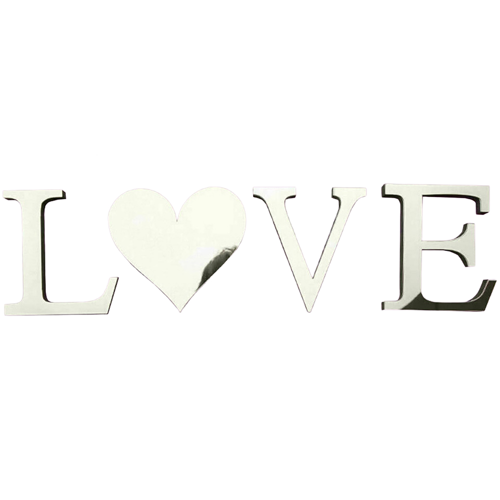 ATEK LOVE Self-Adhesive Mirror Wall Sticker Image 1